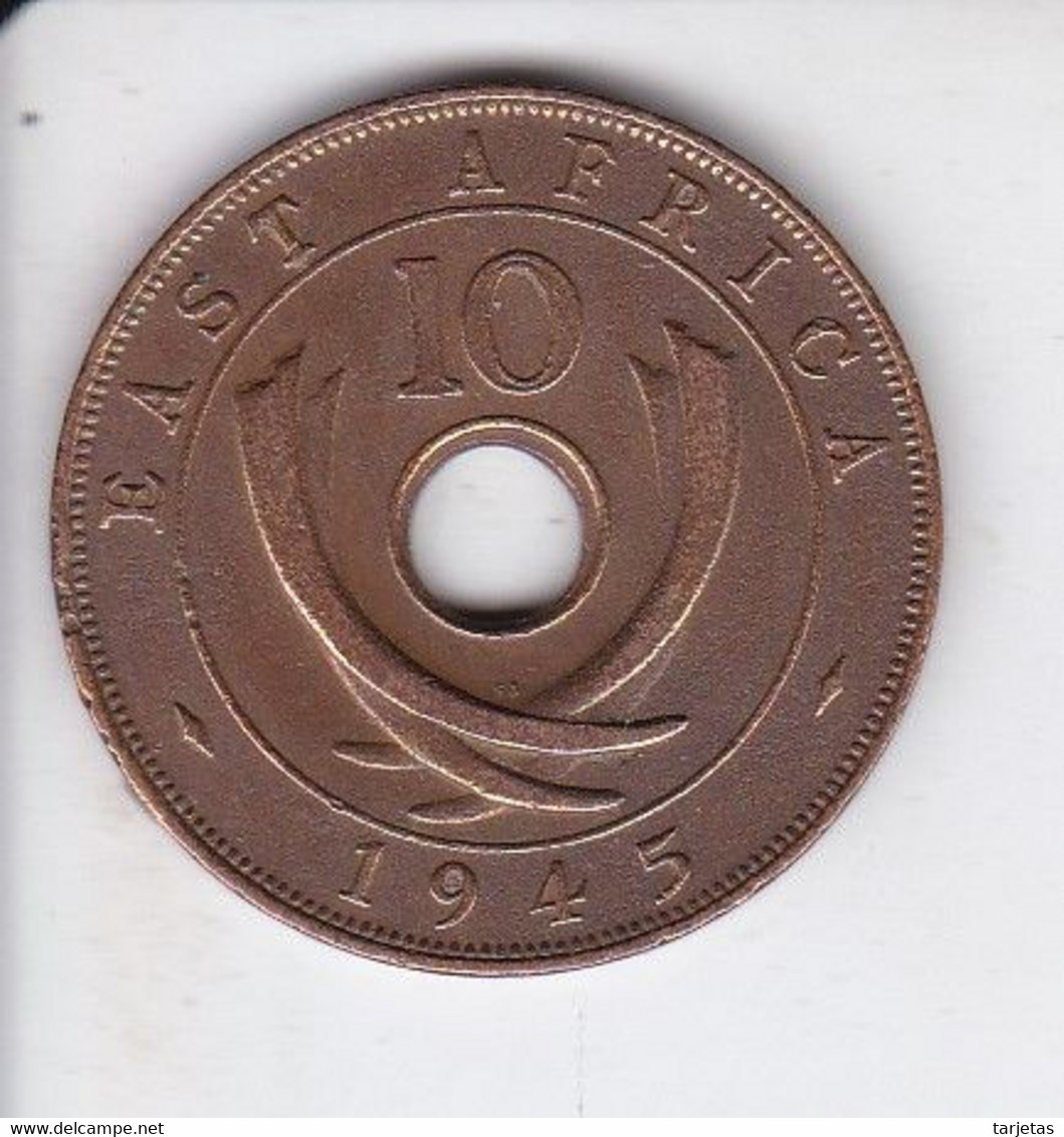 MONEDA DE EAST AFRICA DE 10 CENTS DEL AÑO 1945  (COIN) GEORGIUS VI - Colonie Britannique