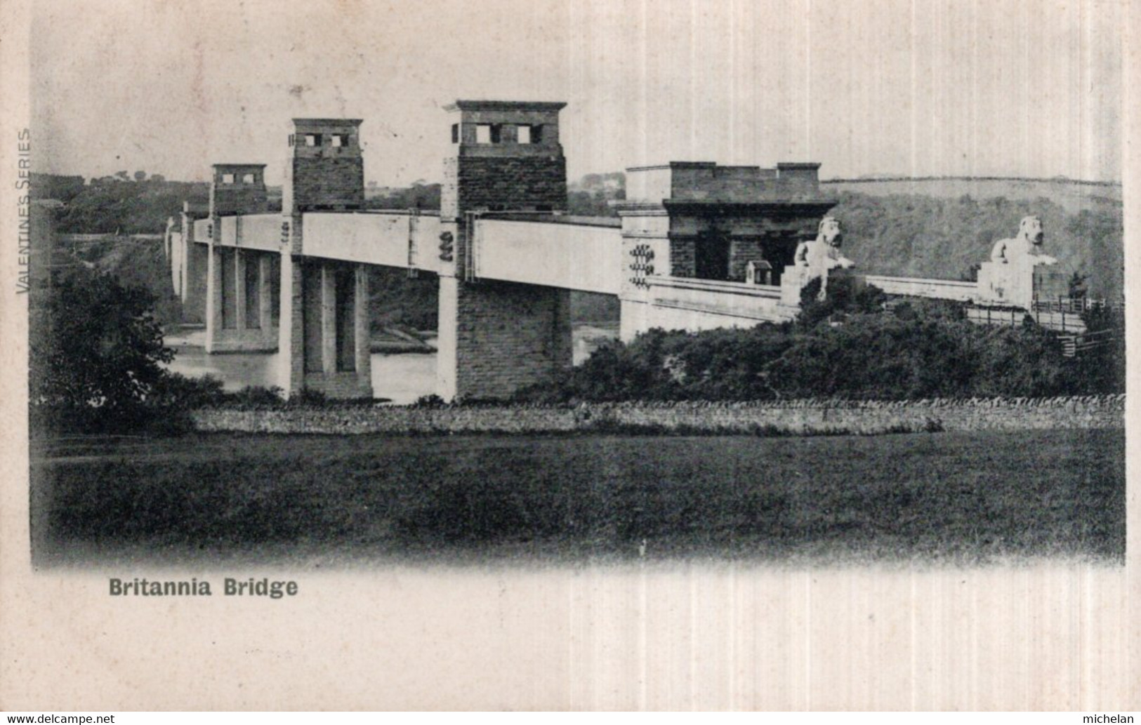 CPA   PAYS DE GALLES---BRITANNIA BRIDGE---1903 - Anglesey