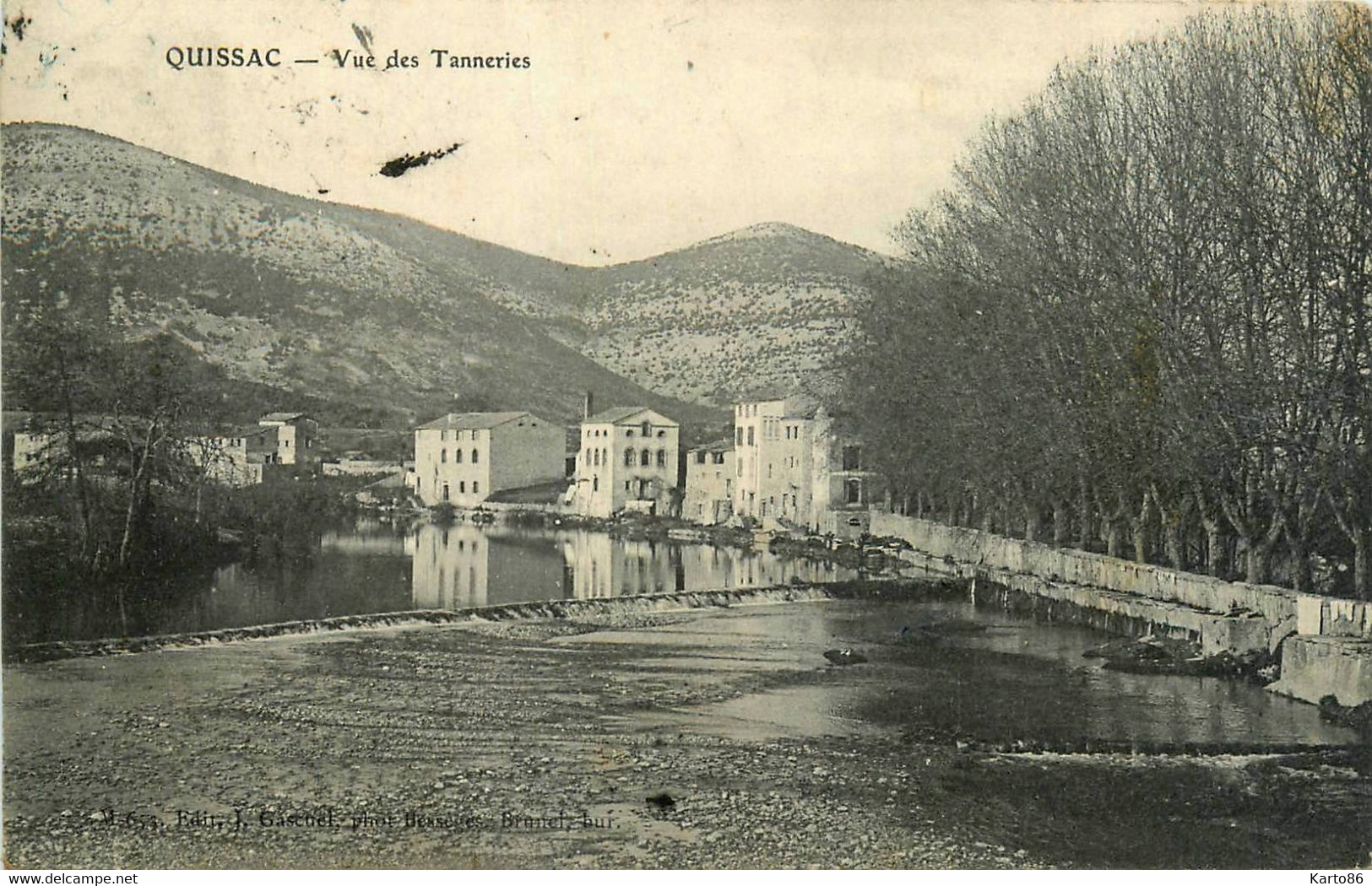 Quissac * Vue Sur Les Tanneries * Tanneur Peaux * Usine Industrie - Quissac