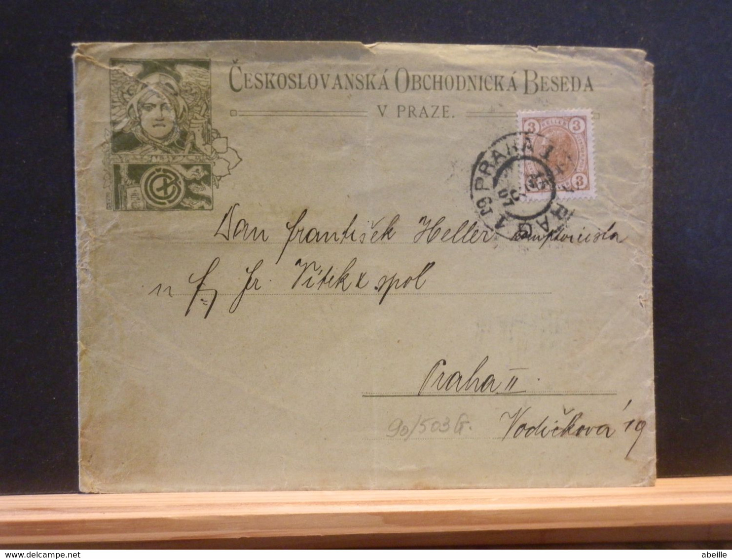 90/503G  LETTRE PRAHA  1907  TIMBRES AUTRICHE - ...-1918 Préphilatélie