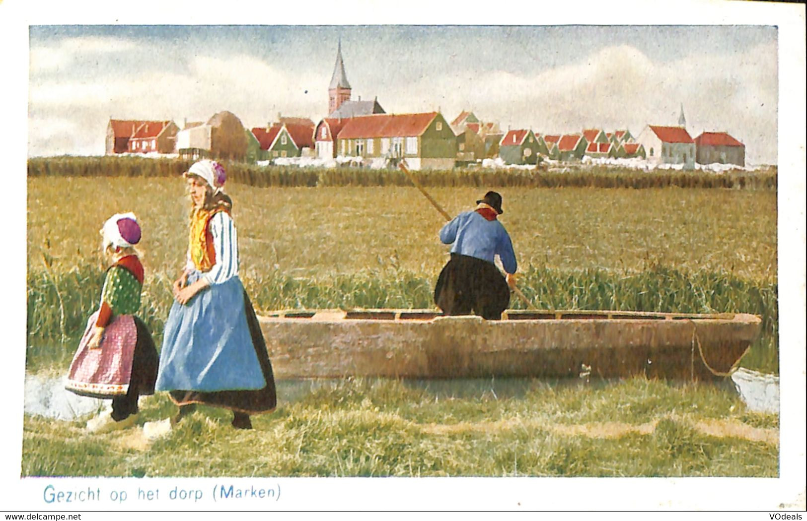 037 791 - CPA - Pays-Bas - Noord-Holland - Marken - Gezicht Op Het Dorp (Marken) - Marken