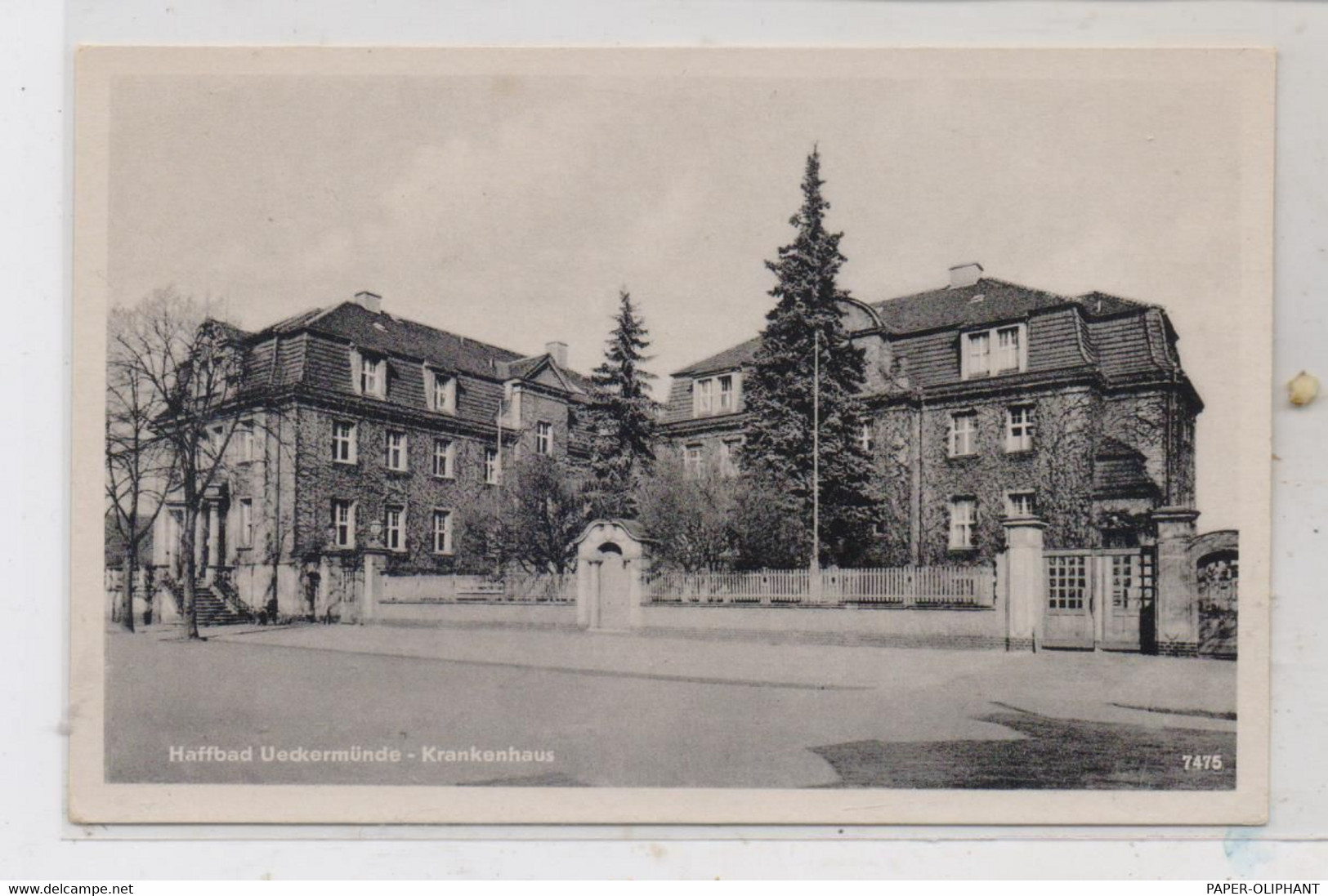 0-2120 ÜCKERMÜNDE, Krankenhaus, 1956 - Ueckermuende