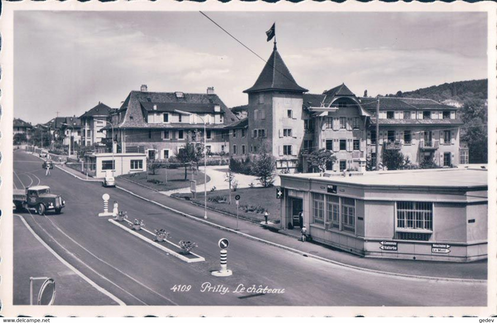 Prilly VD, Le Bureau Poste, Le Château, Camion (4109) - Prilly