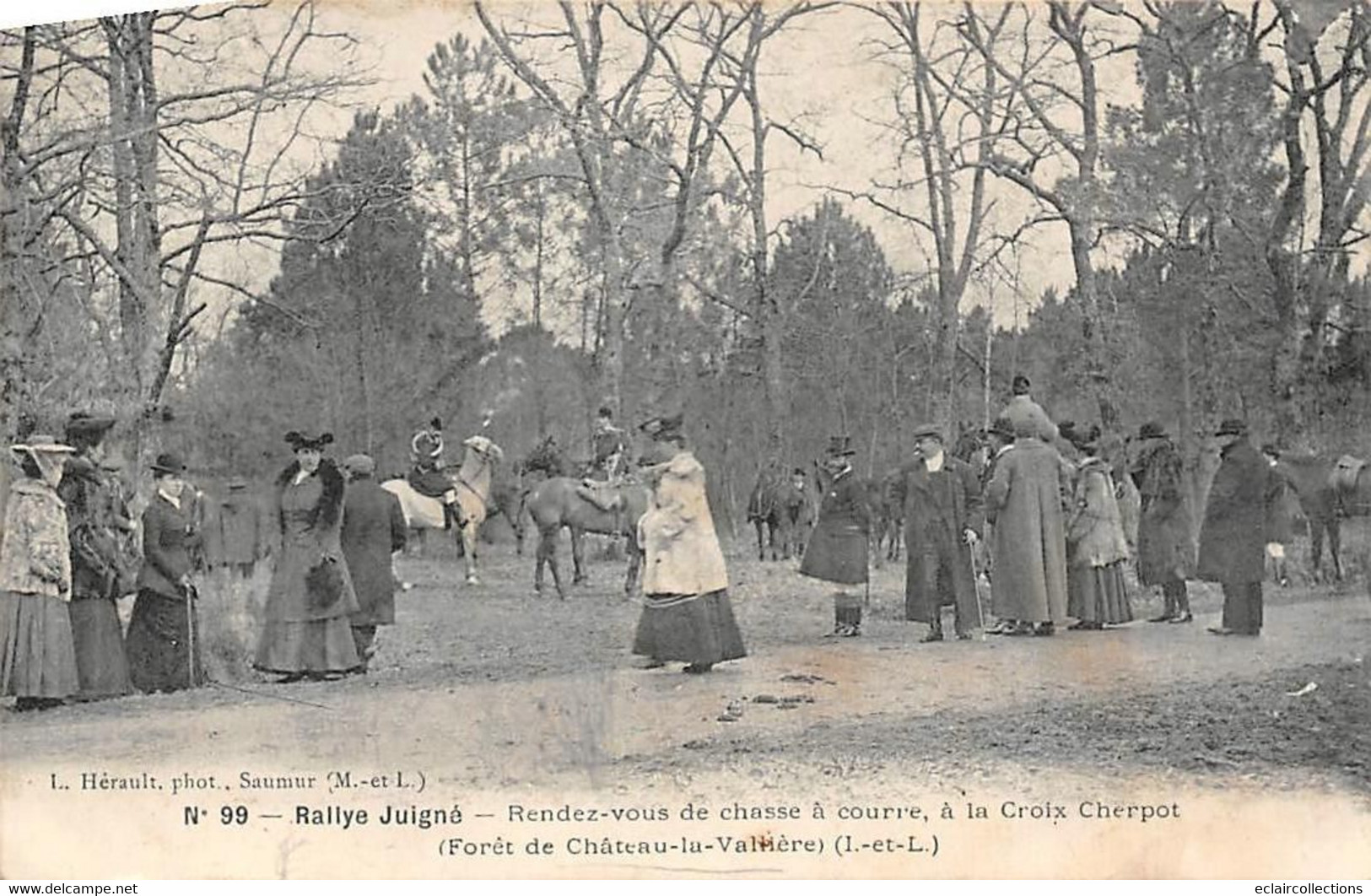 Château-la-Vallière      37       Chasse à Courre.  Rallye Juigné . Le Rendez-Vous   (voir Scan) - Other & Unclassified