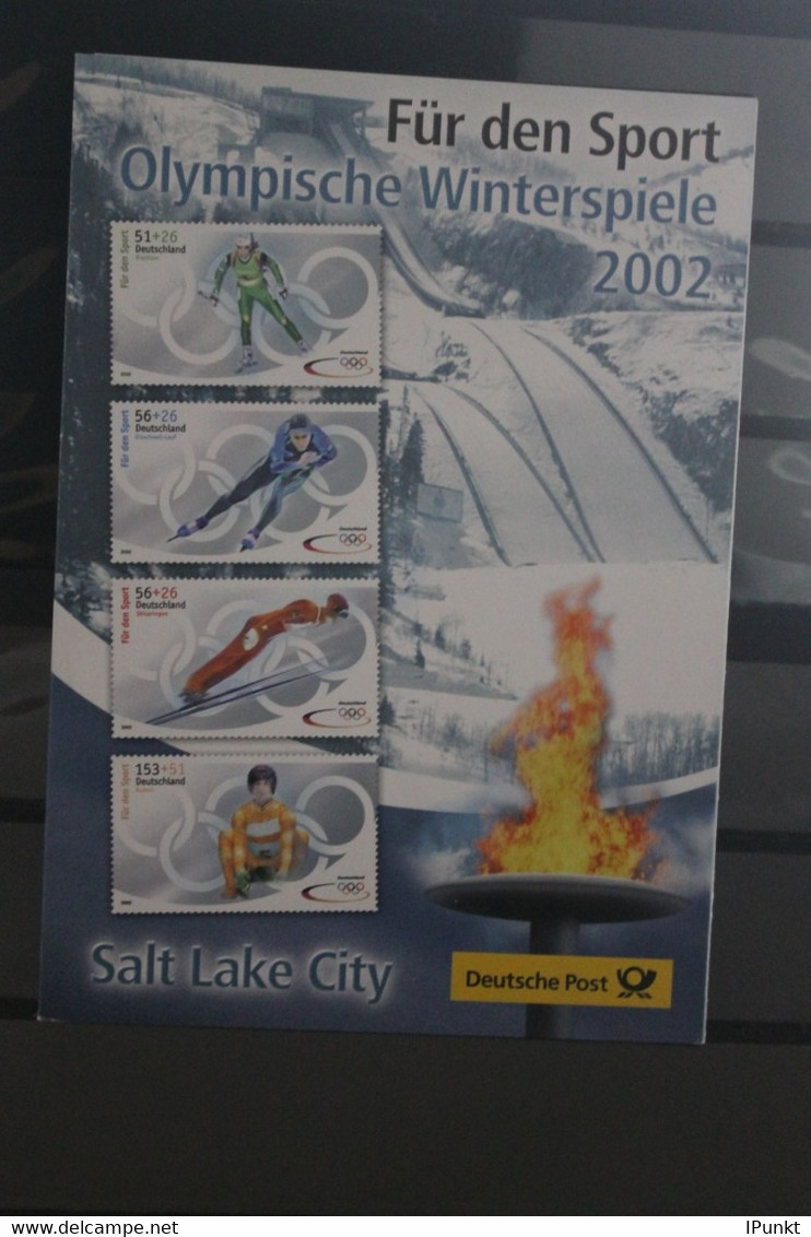 Deutschland 2002, Erinnerungsblatt, Gedenkblatt: Olympische Spiele - Winterspiele - Winter 2002: Salt Lake City