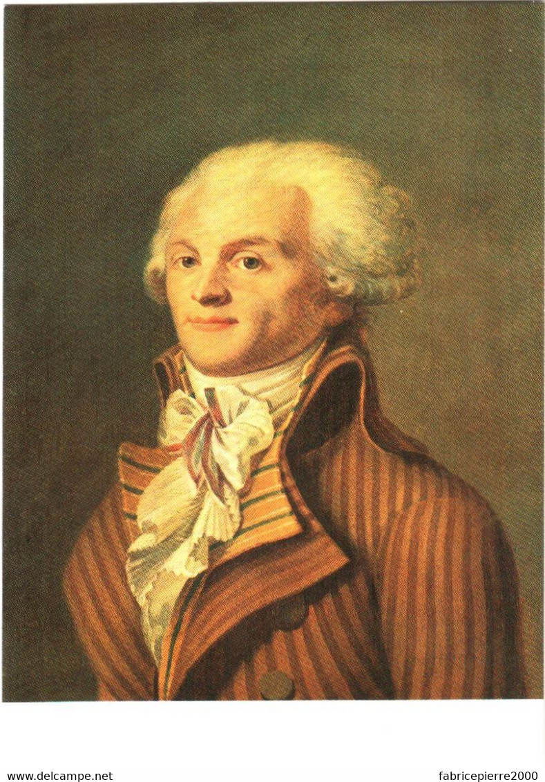 CPM 75 Paris 3e Arr. - Musée Carnavalet. Portrait De Maximilien De ROBESPIERRE, Anonyme, TBE Photo Hamelle - Paintings