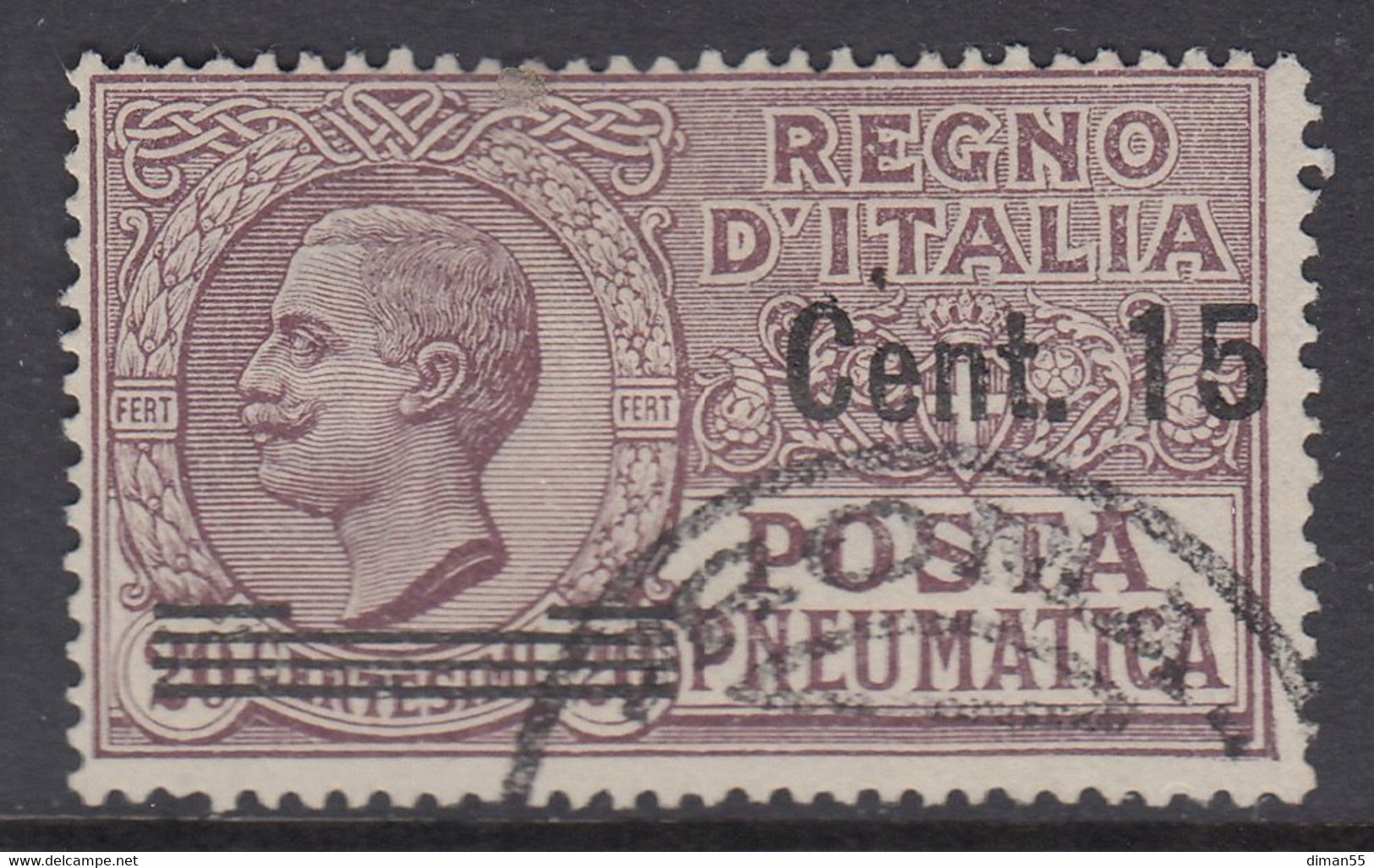 ITALIA - Posta Pneumatica Serie "Leoni"  Sassone N.10 - Cat. 120 Euro Usato - Correo Neumático