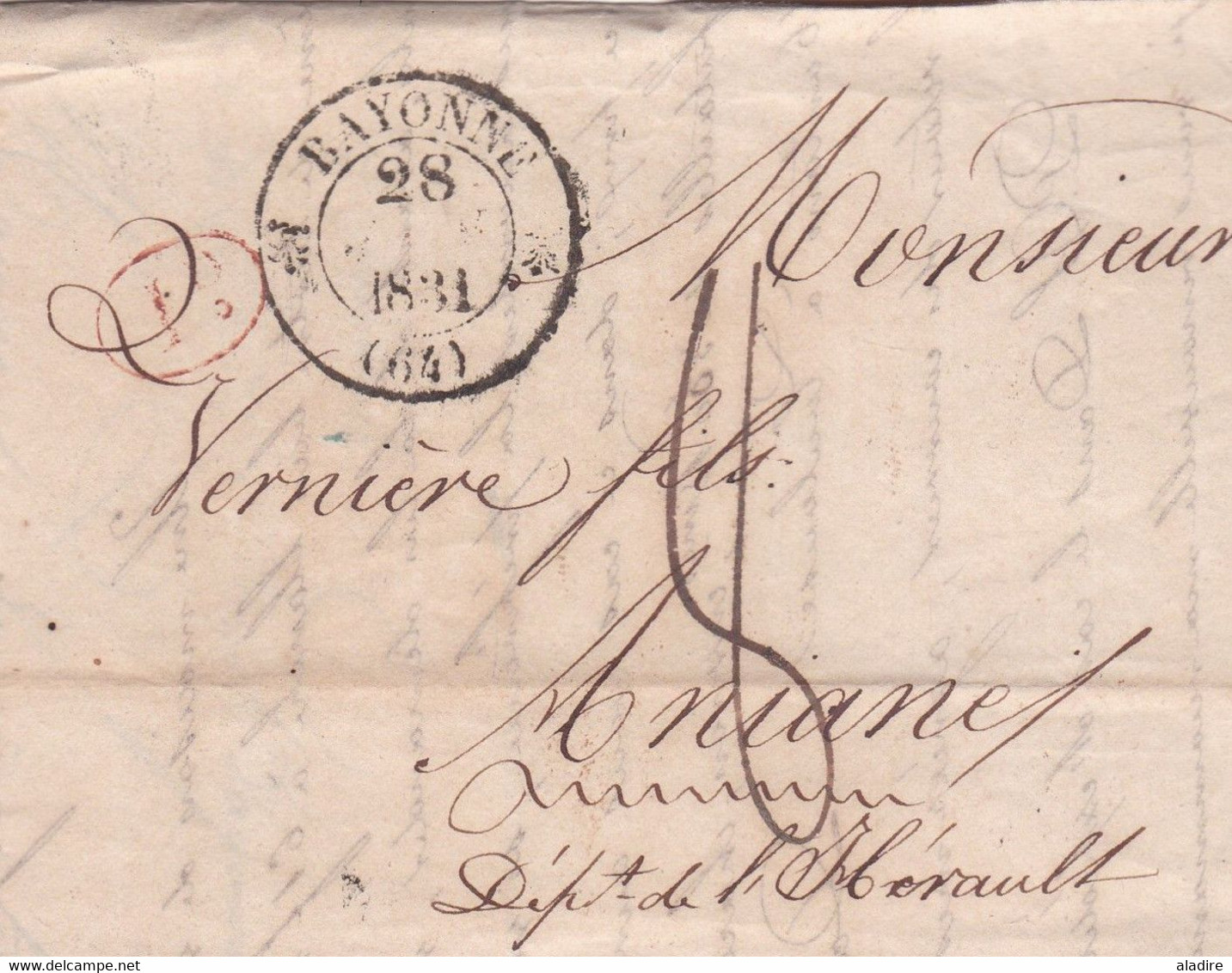 1830 / 1839 - Collection De 12 Lettres Avec DECIME RURAL, Cursives, Fleurons - Marcophilie - Départ € 19.00 - 24 Scans - 1801-1848: Précurseurs XIX