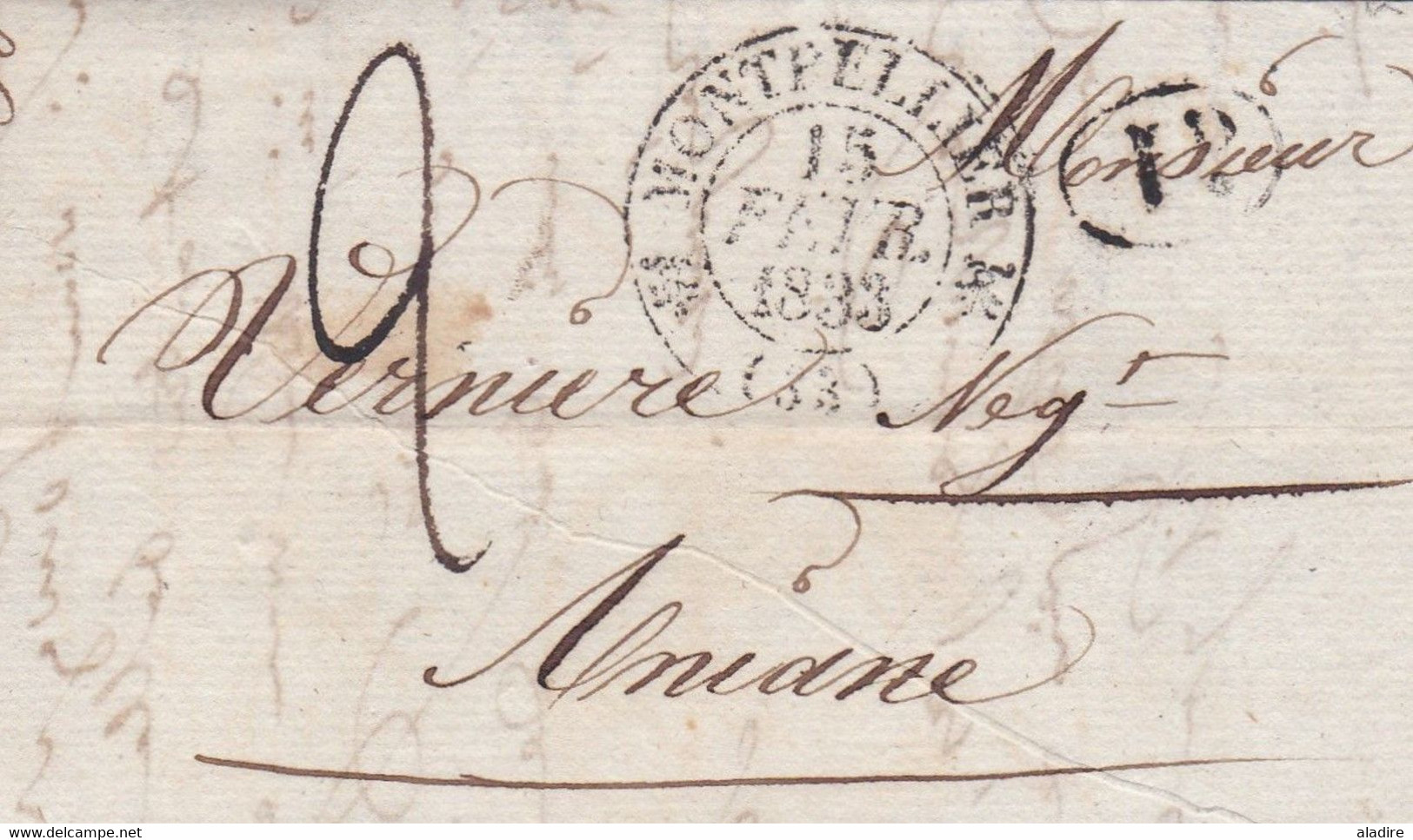 1830 / 1839 - Collection de 12 Lettres avec DECIME RURAL, Cursives, Fleurons - Marcophilie - Départ € 19.00 - 24 Scans