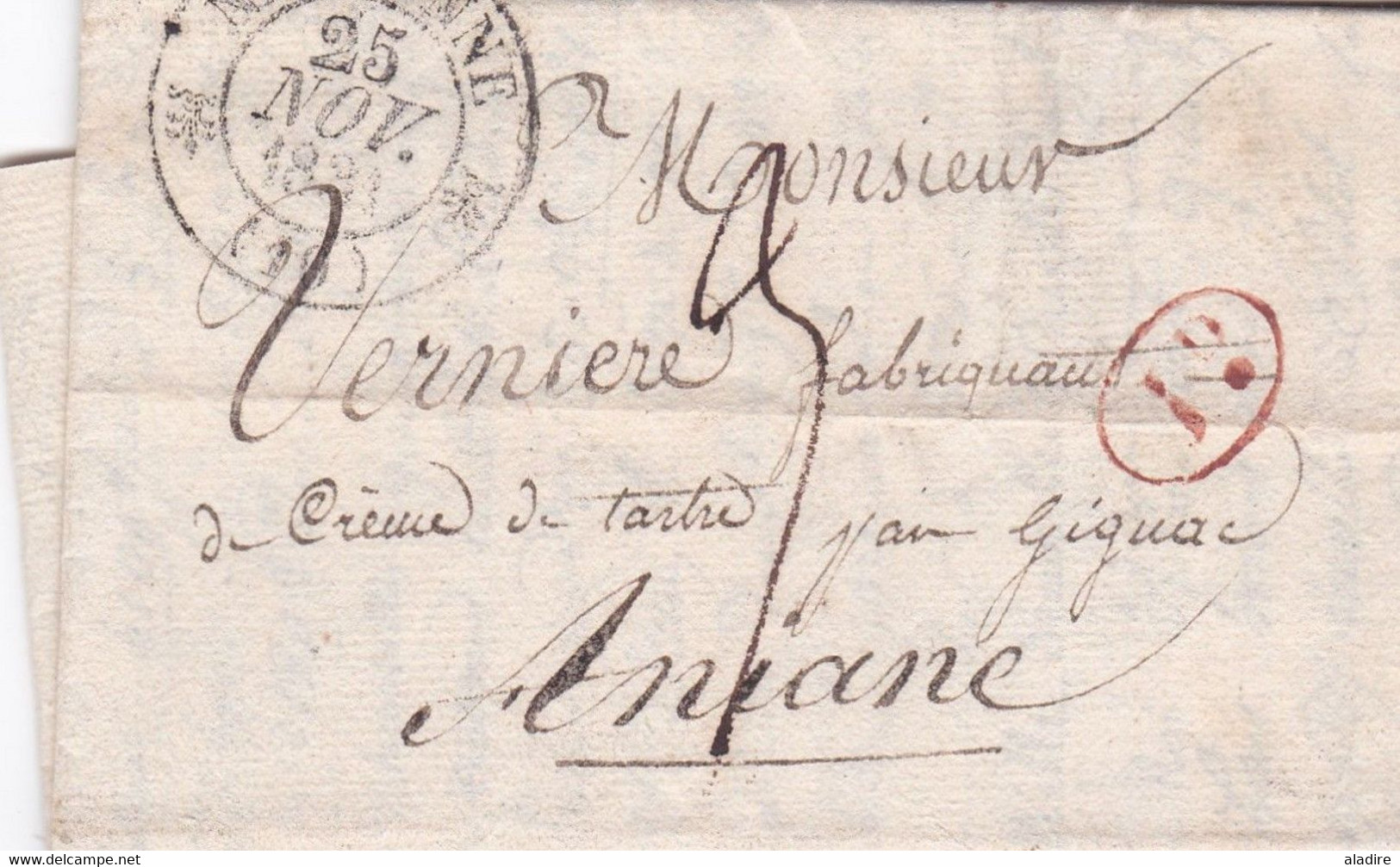 1830 / 1839 - Collection de 12 Lettres avec DECIME RURAL, Cursives, Fleurons - Marcophilie - Départ € 19.00 - 24 Scans