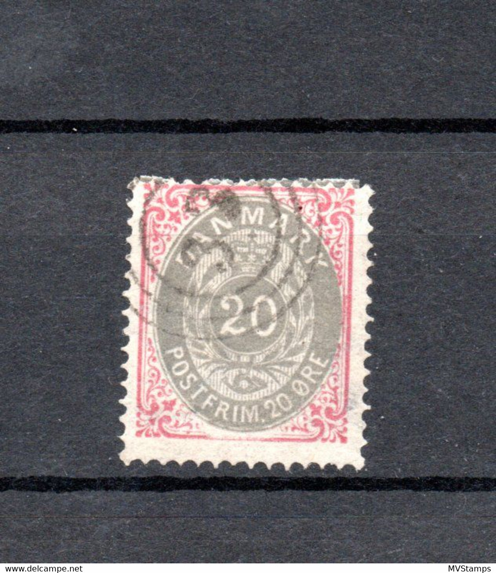 Danemark 1875 Freimarke 28 Posthorn Luxus Gebraucht Nr-St.33 Kjerteminde - Nuovi