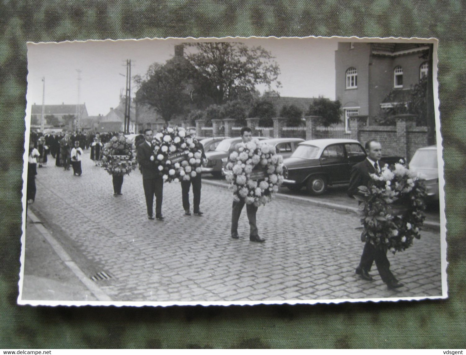 MERELBEKE - 6 FOTOKAARTEN BEGRAFENIS + mapje fotograaf