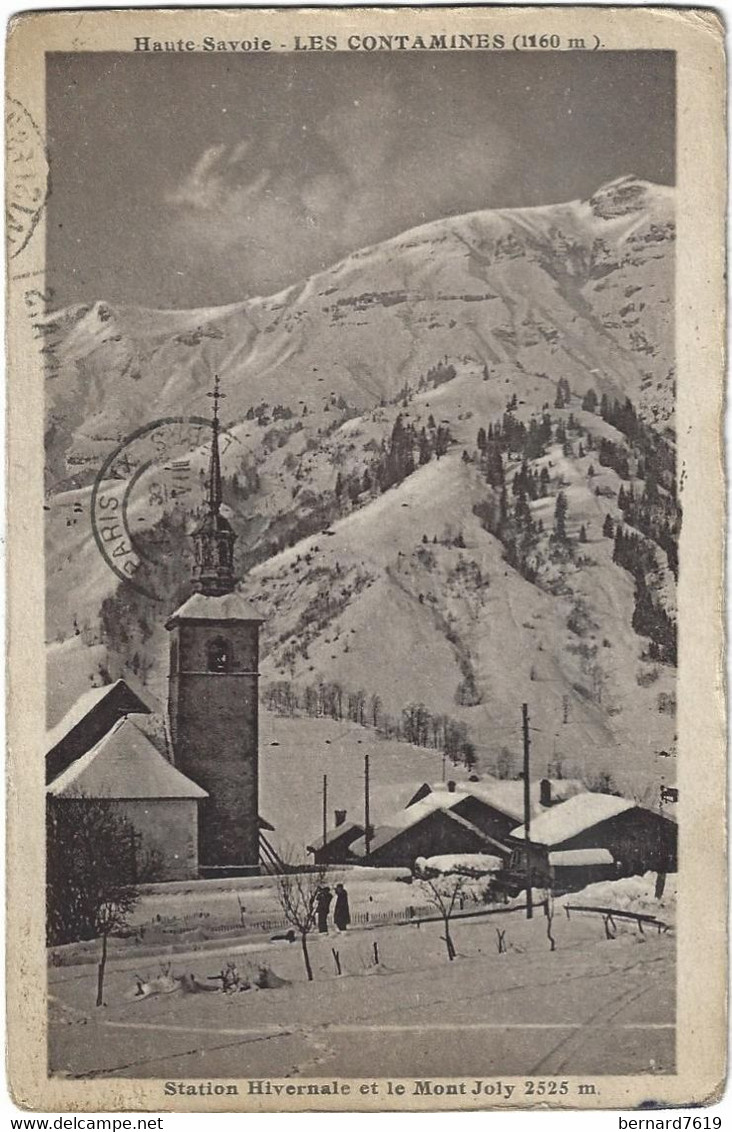 74   Les Contamines  -    Station Hivernale  Et Le Mont Joly - Contamine-sur-Arve