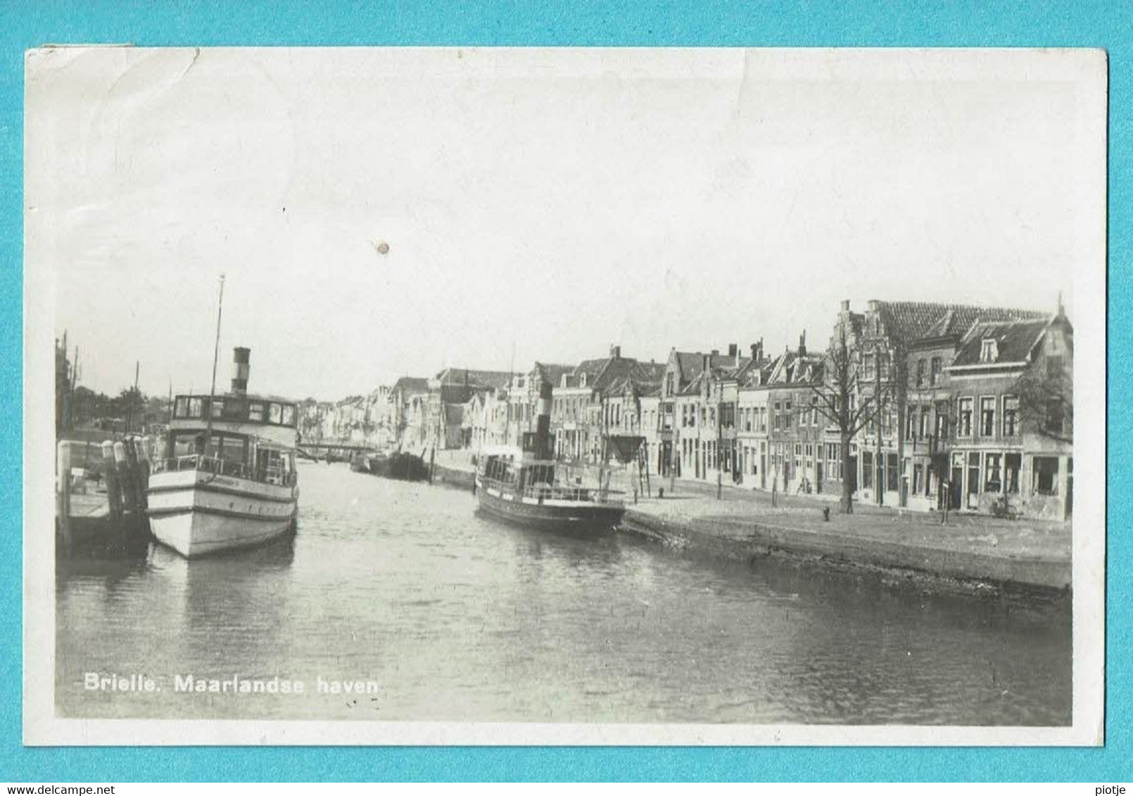 * Brielle - Den Briel (Zuid Holland - Nederland) * (Uitgave W. V.d. Linden) Maarlandse Haven, Bateau, Boat, Quai, Canal - Brielle