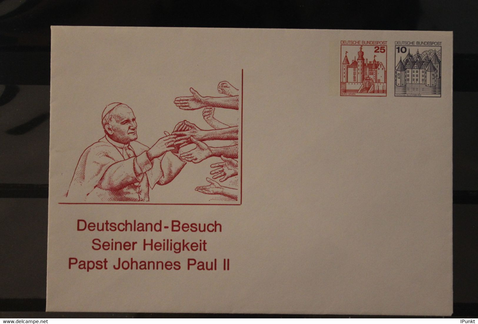 Deutschland 1980; Ganzsache Papst Johannes Paul II. Besuch In Deutschland; Selten, Geringe Auflage - Cartes Postales Privées - Neuves