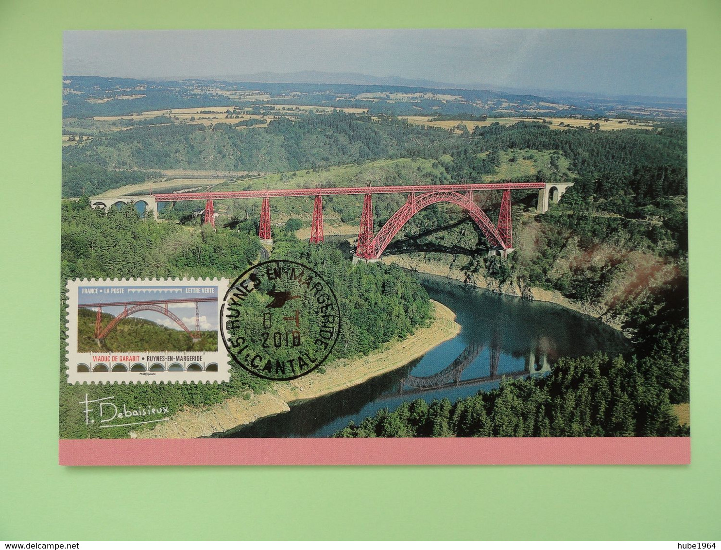 CARTE MAXIMUM CARD VIADUC DE GARABIT EDIFIE PAR EIFFEL  FRANCE - Bruggen