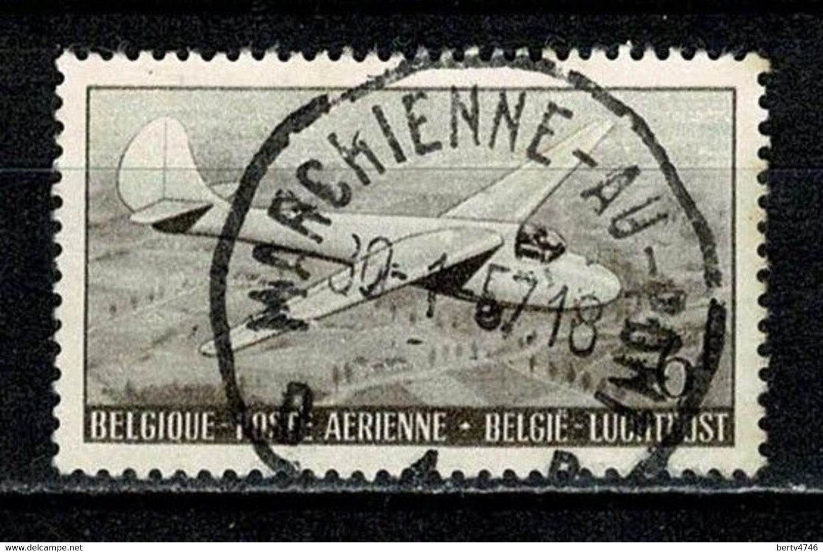 Belg. 1951 OBP/COB PA 28  Gest./obl. Marchienne Au Pont - Usati