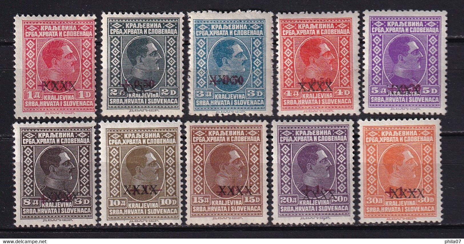 Kingdom Of Yugoslavia - Mi.No. 212/221, Complete Serie In Good Condition, Certificate Fleck. MNH - Unused Stamps