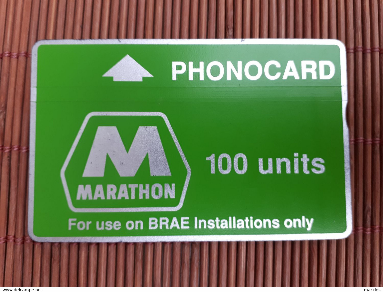 UK  Marathon 100 Units 945 E Used Rare - Plateformes Pétrolières