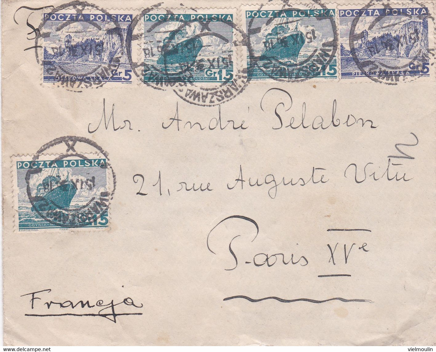 POLOGNE LETTRE DE 1918 WARSZAWA 2 - Briefe U. Dokumente
