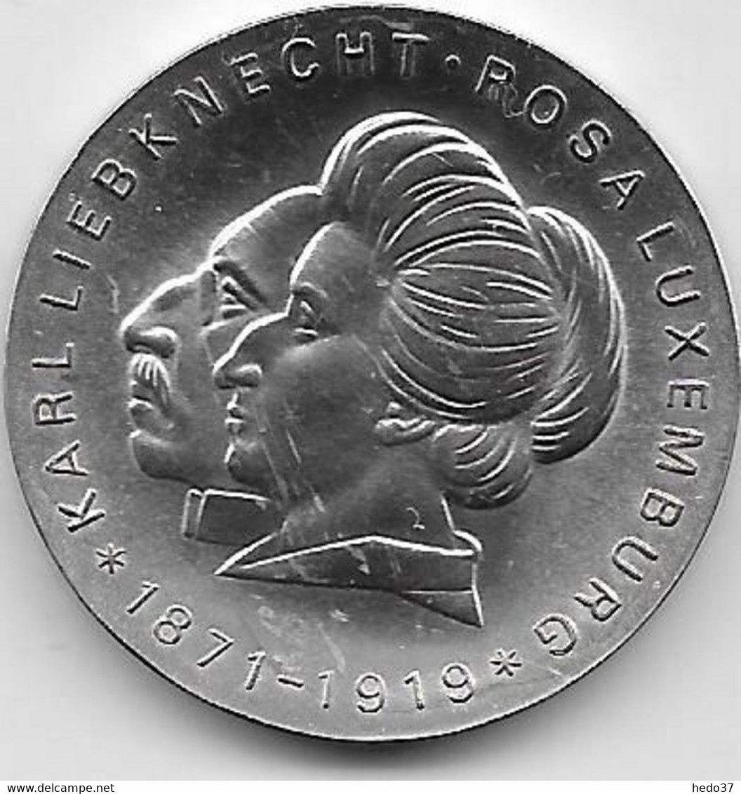 Allemagne DDR - RDA - 20 Mark 1971 - Argent - 5 Marcos