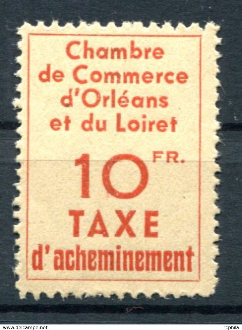 RC 22299 FRANCE COTE 320€ N° 3 CHAMBRE DE COMMERCE D'ORLÉANS SIGNÉ NEUF * MH TB INFIME TRACE DE CHARNIERE - Sonstige & Ohne Zuordnung