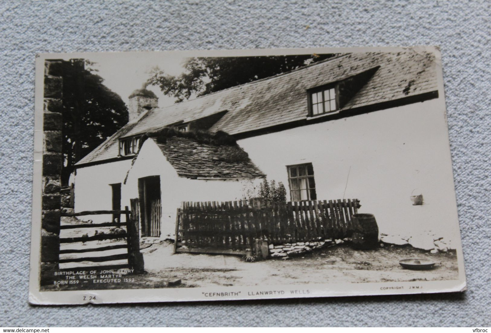 Cpsm, Birthplace Of John Penry, Llanwrtyd Wells, Pays De Galles - Cardiganshire