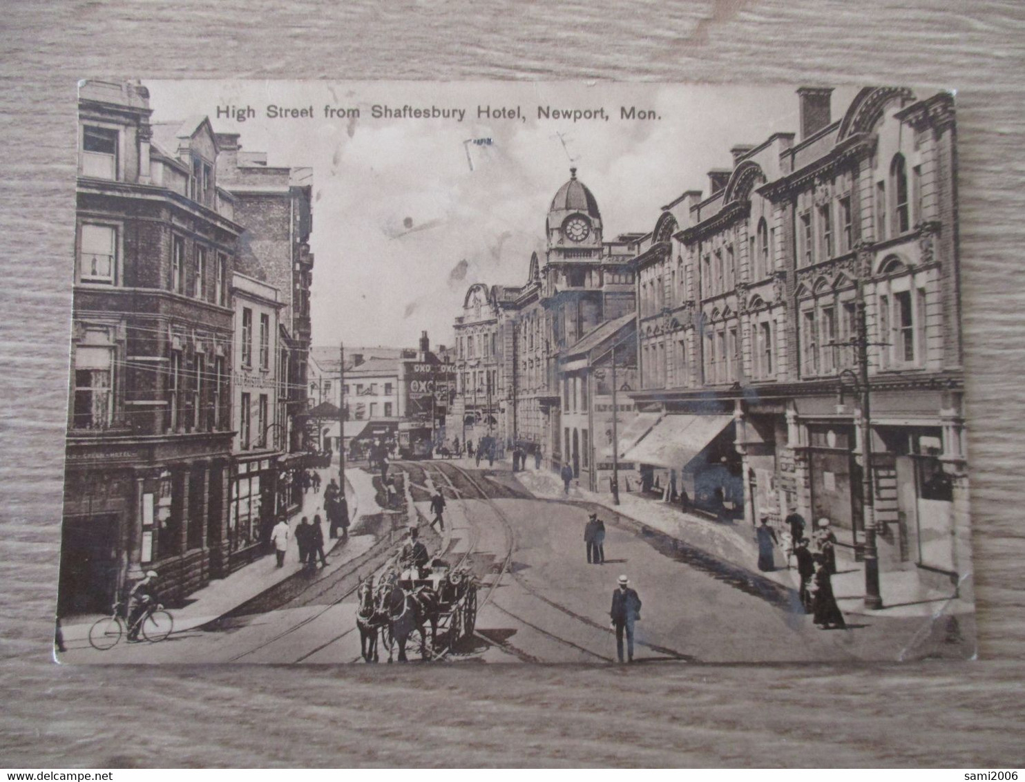 ROYAUME UNI HIGH STREET FROM SHAFTESBURY NEWPORT ANIMEE ATTELAGE RAPHAEL TUCK PHOTOGLOSS - Monmouthshire