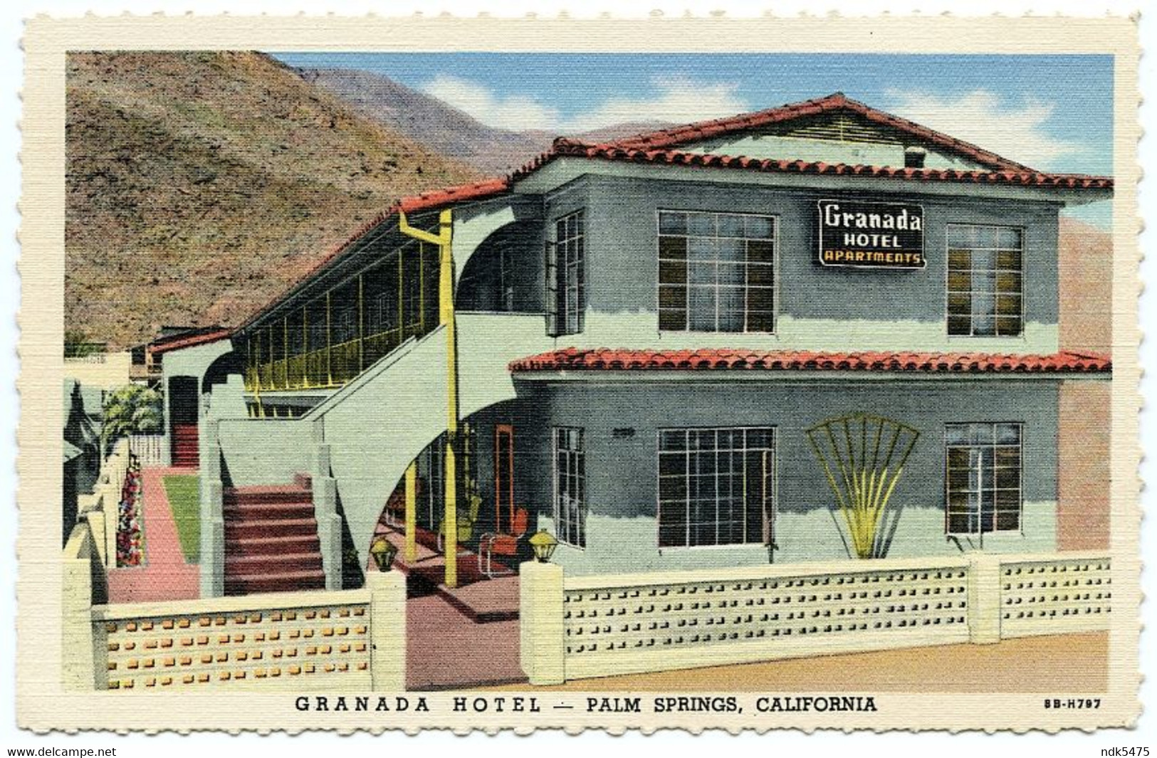 GRANADA HOTEL, NORTH INDIAN AVENUE, PALM SPRINGS, CALIFORNIA - Palm Springs