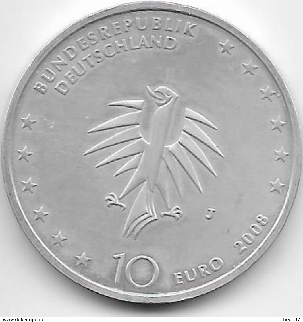 Allemagne - 10 Euro € 2008 - Argent - Commemorations