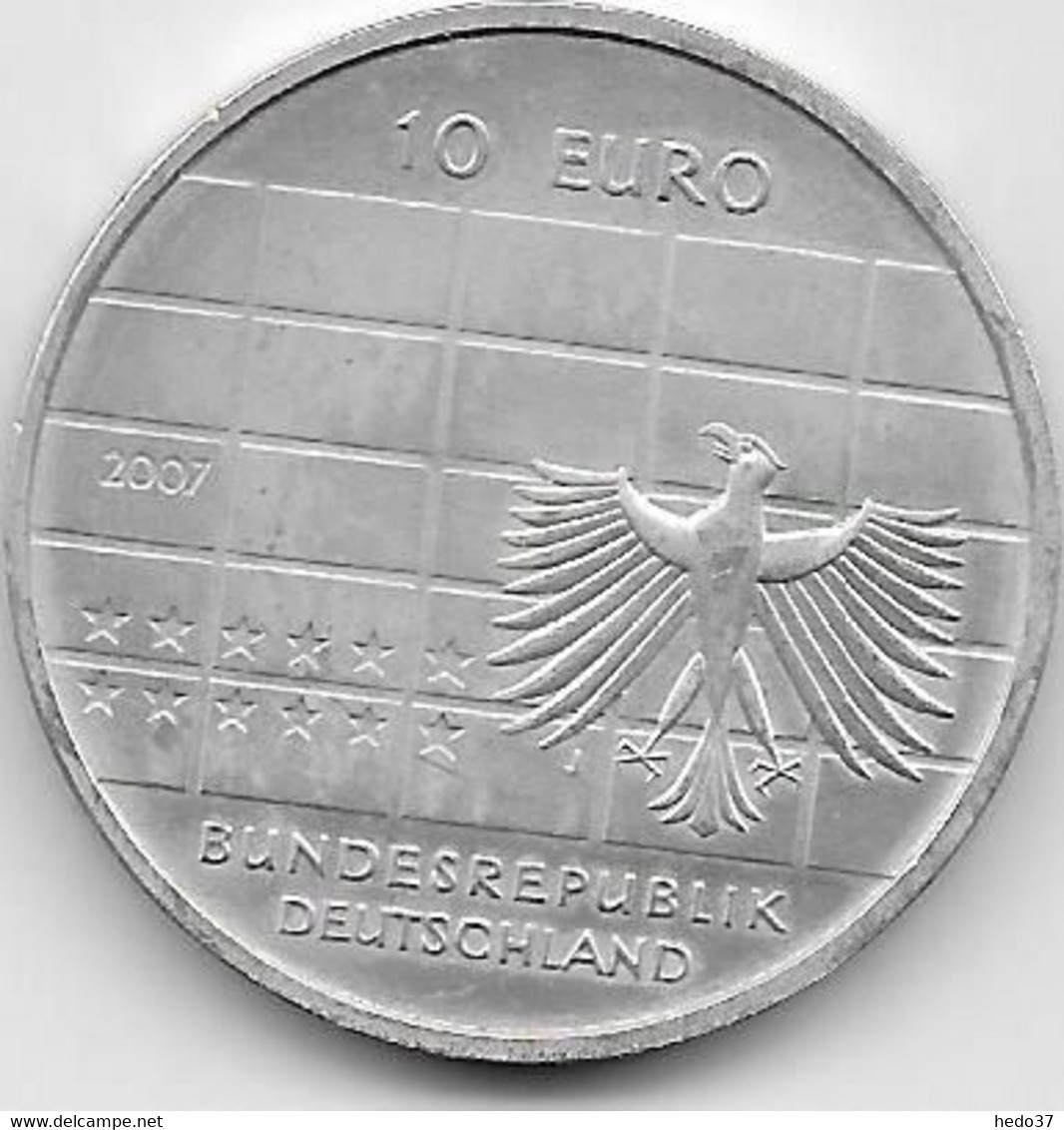 Allemagne - 10 Euro € 2007 - Argent - Commémoratives