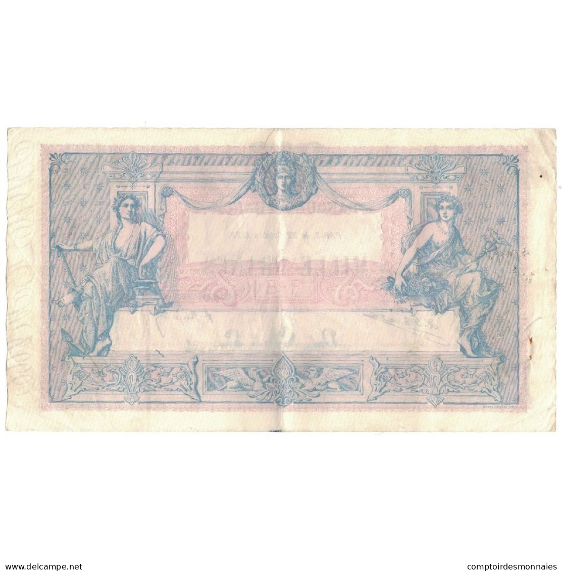 France, 1000 Francs, Bleu Et Rose, 1923, P.1735, TTB, Fayette:36.39, KM:67j - 1 000 F 1889-1926 ''Bleu Et Rose''