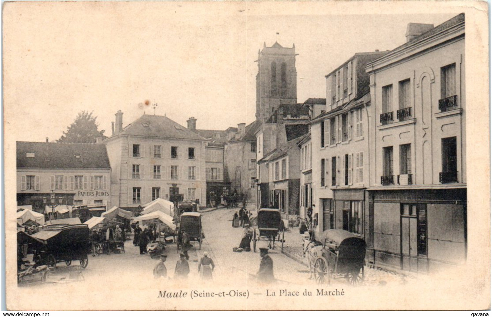 78 MAULE - La Place Du Marché - Maule