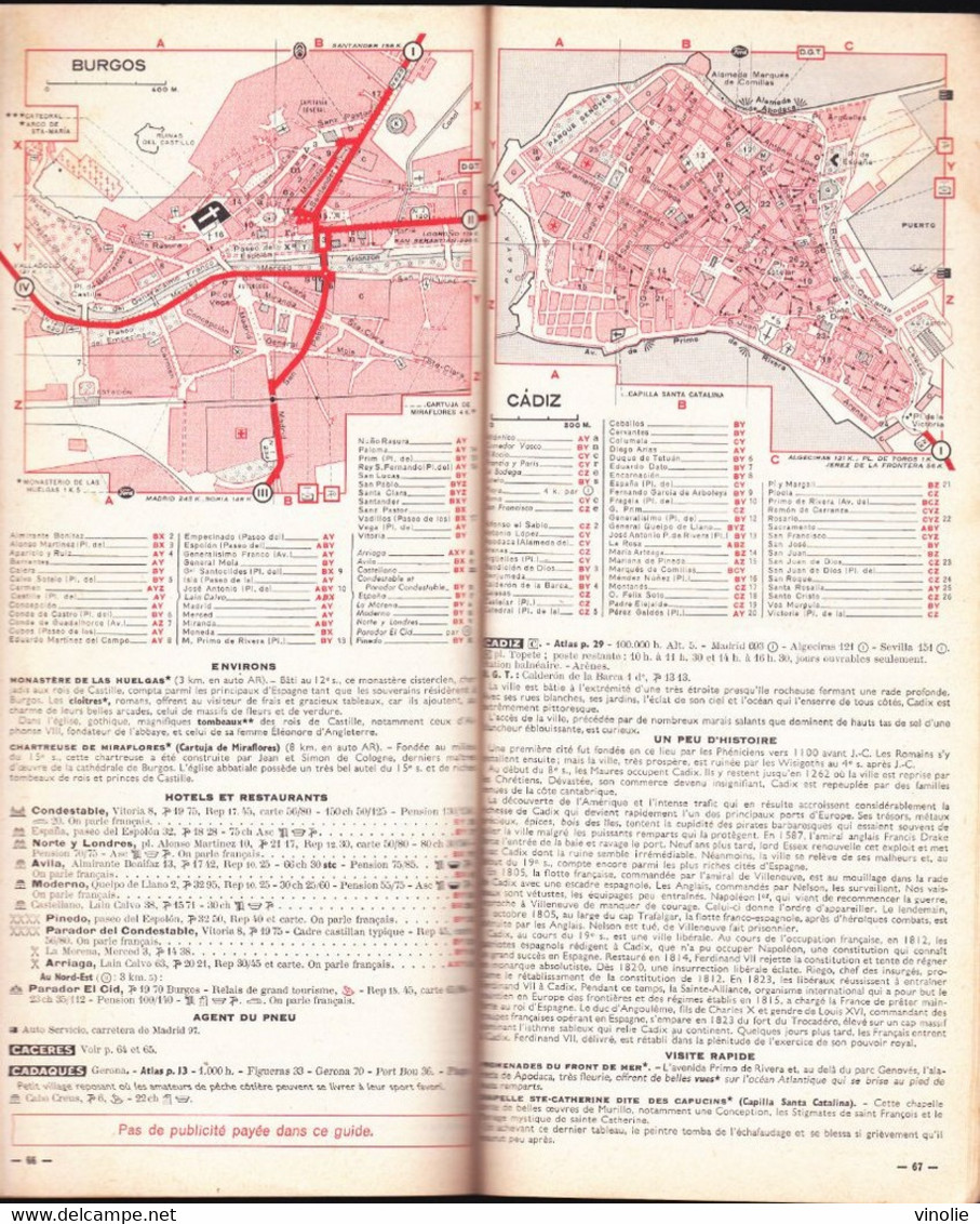 PIE-22-GF.PL.T : 006 : GUIDE MICHELIN. ESPAGNE 1952-1953 - Michelin (guides)