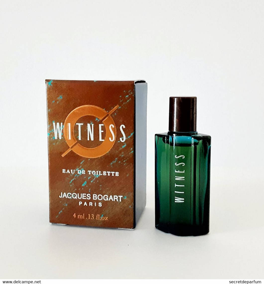 Miniatures De Parfum   WITNESS  EDT  4 Ml De JACQUES BOGART + BOITE - Miniatures Hommes (avec Boite)