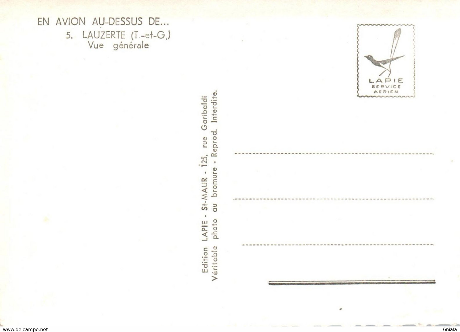 8919  LAUZERTE Vue Générale     (scan Recto-verso) 82 Tarn Et Garonne - Lauzerte