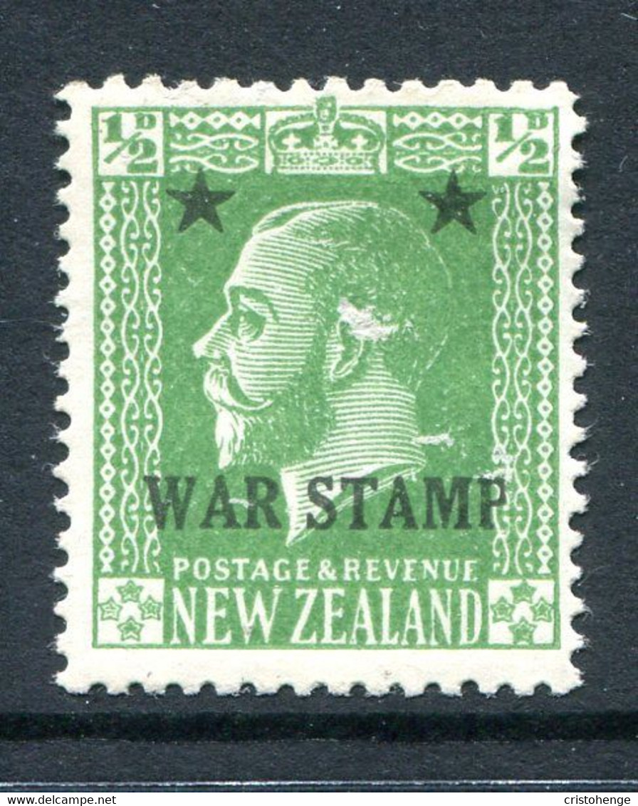 New Zealand 1915 War Tax Stamp - ½d Green HM (SG 452) - Ungebraucht