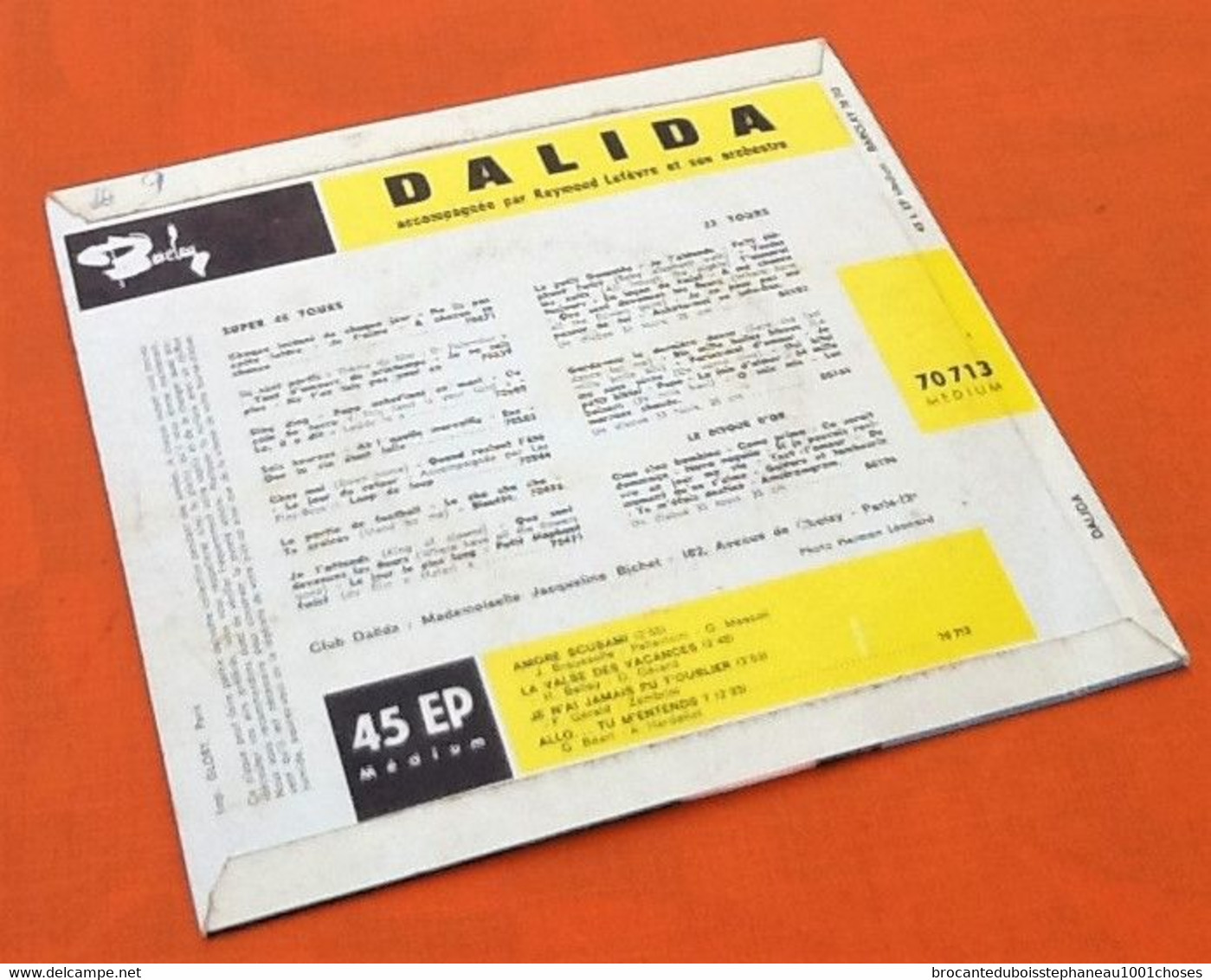 Vinyle 45 Tours Dalida   Amore Scusami  (1965)  Barclay 70713 - 45 T - Maxi-Single