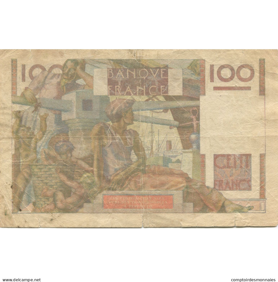 France, 100 Francs, Jeune Paysan, 1951, D AMBRIERES, GARGAM, 1951-09-06, TB - 100 F 1945-1954 ''Jeune Paysan''