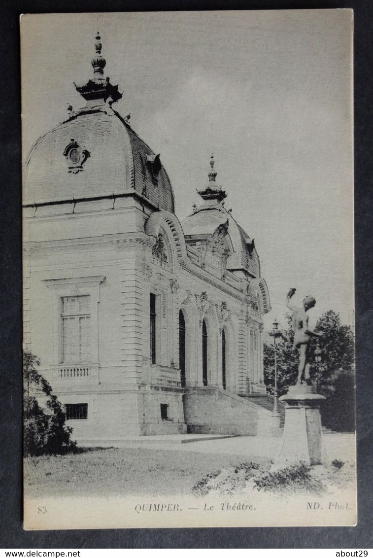 CPA 29 QUIMPER - Le Théâtre - Vue Assez Rare - Edit. ND 83 - Réf. J 289 - Quimper