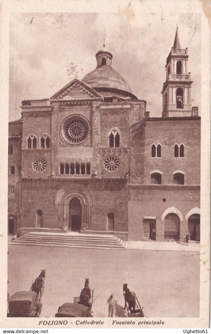 Foligno - Cattedrale - Facciata Principale Viaggiata 1935 - Foligno