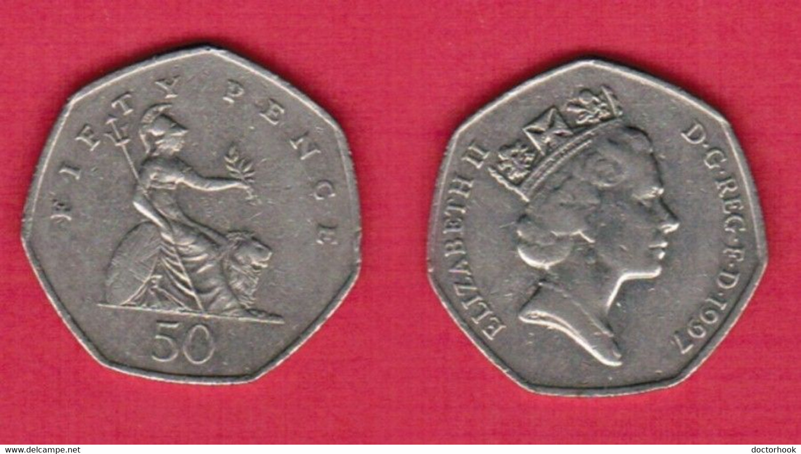 GREAT BRITAIN   50 PENCE 1997 (KM # 940.1) #6555 - 50 Pence