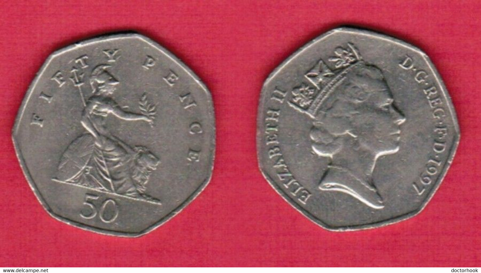 GREAT BRITAIN   50 PENCE 1997 (KM # 940.1) #6556 - 50 Pence