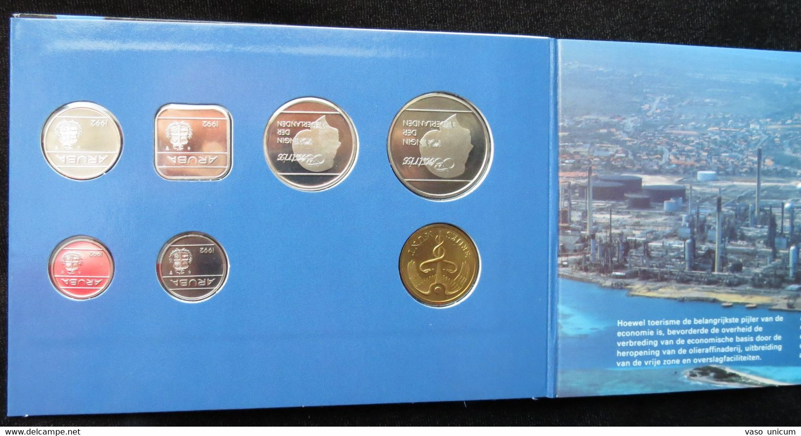 Aruba Set 5 10 25 50 Cents 1 2.1/2 Florin 1992 Netherland Antilles - Aruba