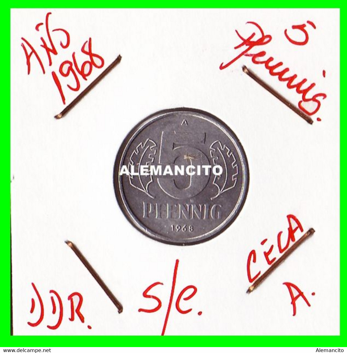 ALEMANIA DEMOCRATIC REPUBLIC - 5 PFENNIG - 1989-A. - 5 Pfennig