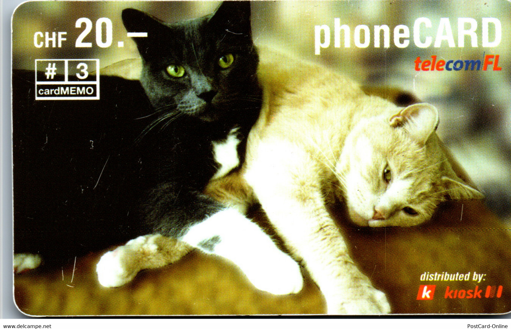 29267 - Liechtenstein - Telecom FL , Katzen , Cats , Animals , Prepaid - Liechtenstein
