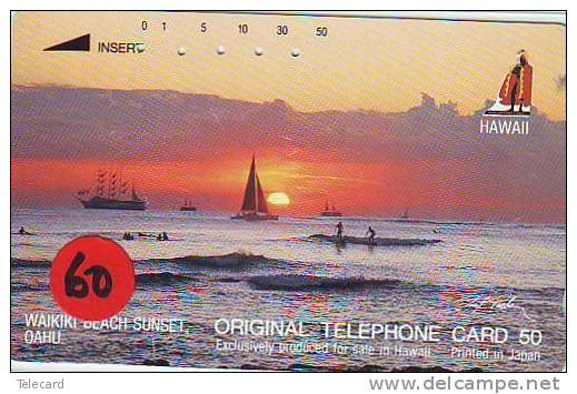 Télécarte Japonaise HAWAII Related (60) - Hawaï