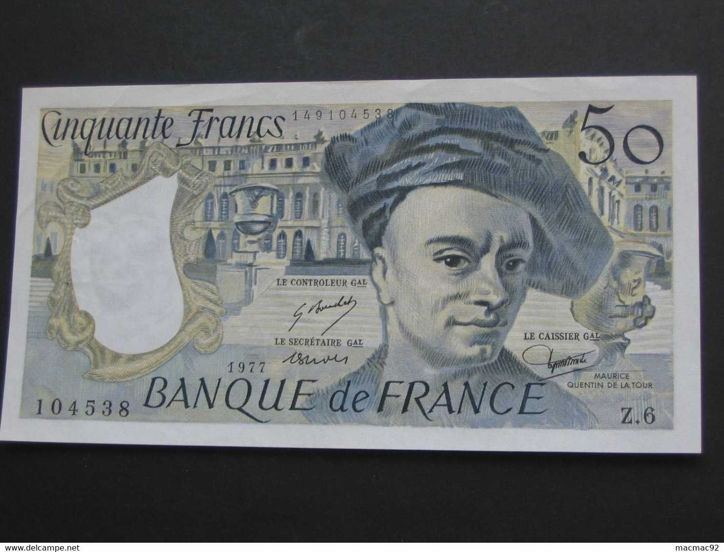 50 Cinquante Francs - QUENTIN DE LA TOUR  1977 -- ETAT  TRES PROCHE DU NEUF  !  **** EN ACHAT IMMEDIAT **** - 50 F 1976-1992 ''quentin De La Tour''