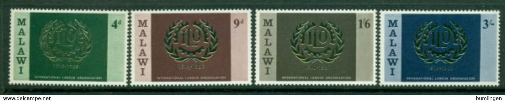 MALAWI 1969 Mi 106-09** 50th Anniversary Of The Labour Organization ILO [DP335] - ILO