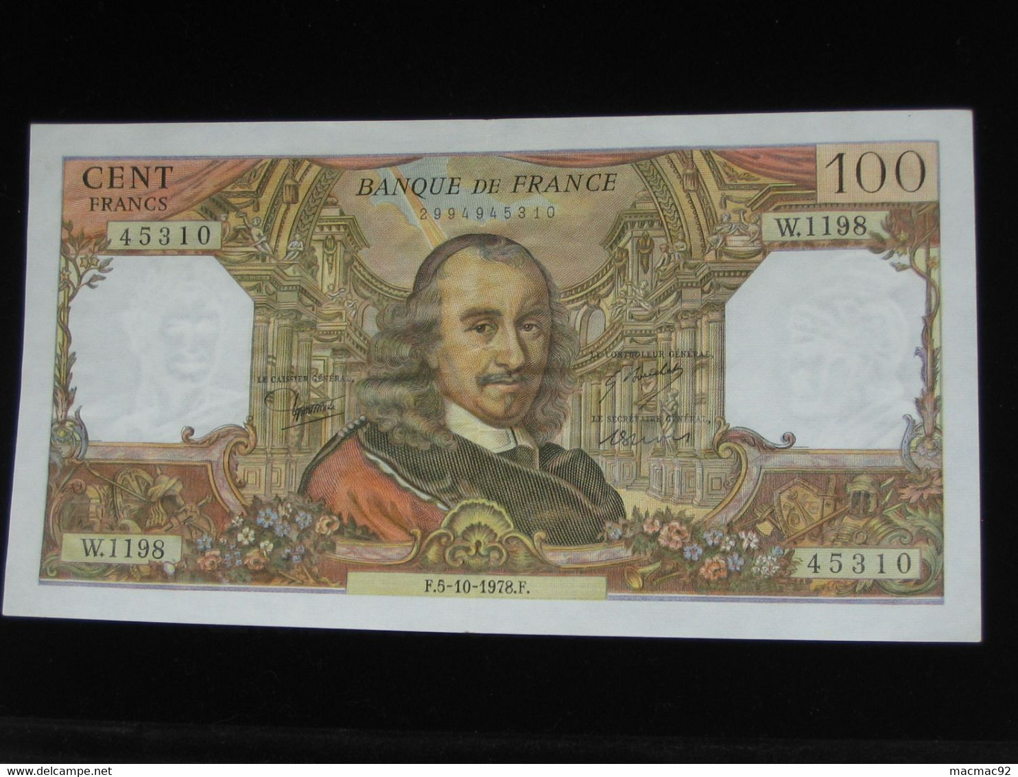 100 Cent Francs CORNEILLE  1978 - Billet Proche Du SPL  **** EN ACHAT IMMEDIAT **** - 100 F 1964-1979 ''Corneille''